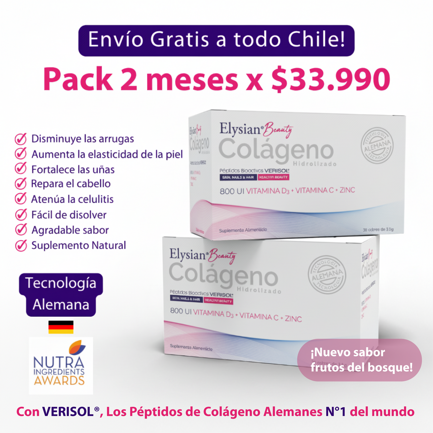 Elysian®Beauty Pack 2 meses